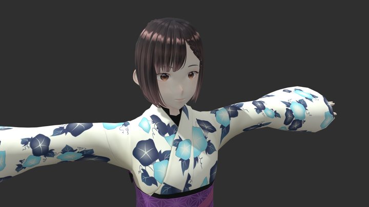 Akane - Free Anime Character 3D Model