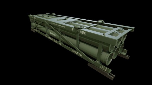 Large Artillery Container 3D Model