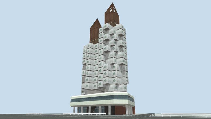 Nakagin_Capsule_Tower_Building 3D Model