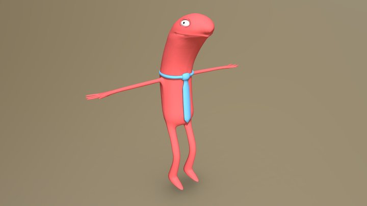 Alan - Smiling Friends 3D Model