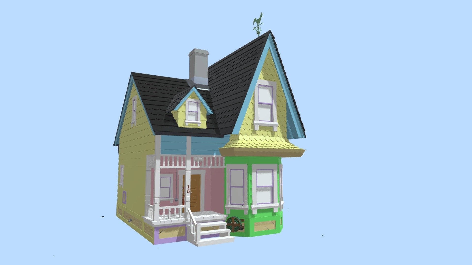 Up House - Download Free 3D model by AaronSong (@AaronSong) [8767f65] for Up House Printable Pdf Free