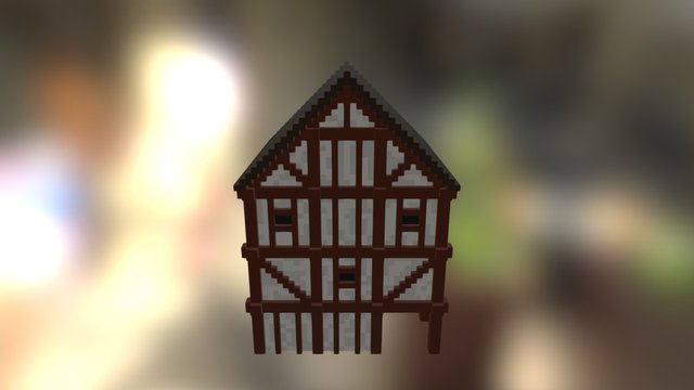 Big Medieval Town House #2 3D Model