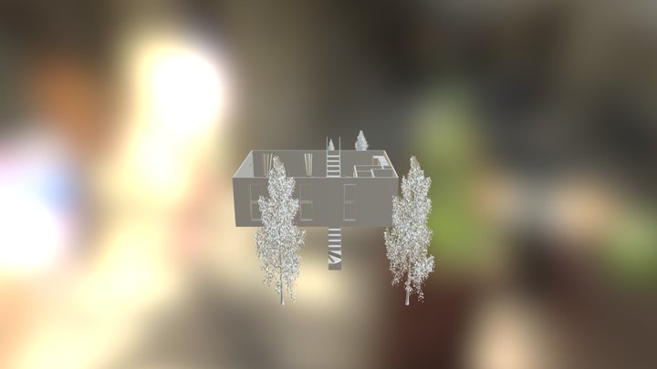 Maison de ville et son jardin aérien - 1er étage 3D Model