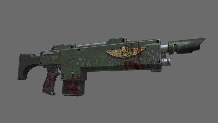 Lasgun 3D Model