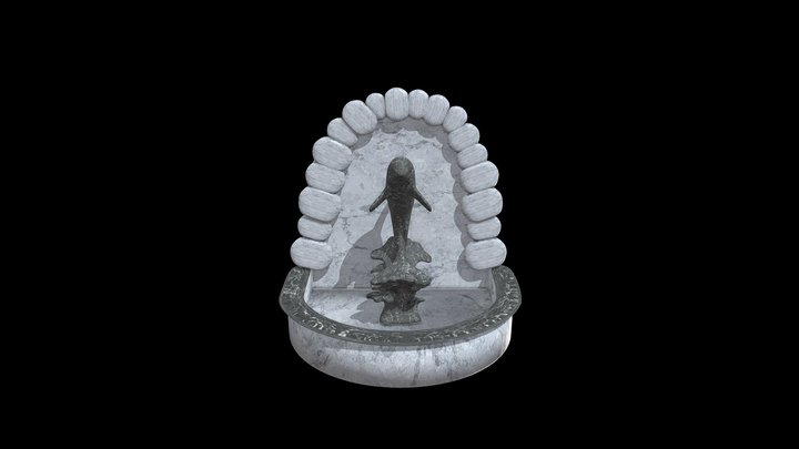 Dolphin Sculpture 3D Model