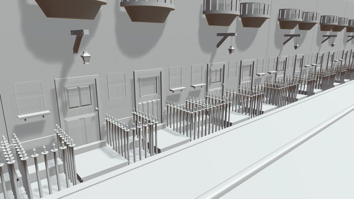 Houses - Academic Study 3D Model