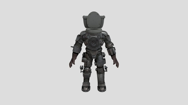 Iron Skibidi Toilet Mech 3D Model