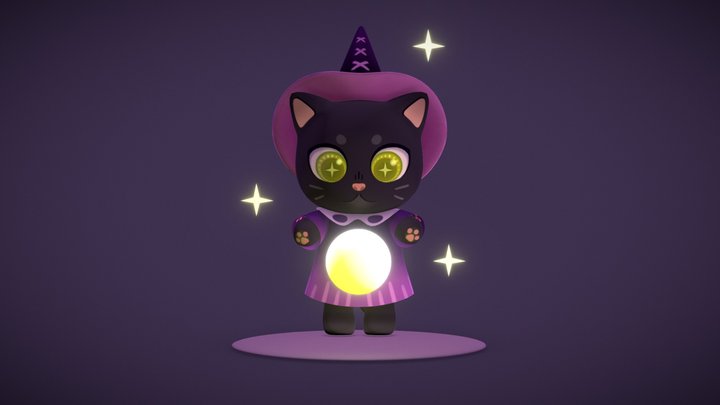 magical cat 3D Model