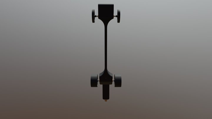CO2 Dragster Assembly 3D Model