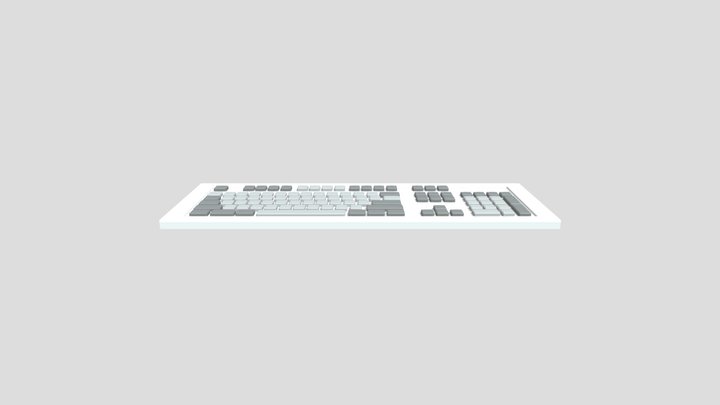 Keyboard - no texture 3D Model