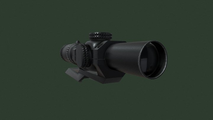 3d sniper scope 3D Model