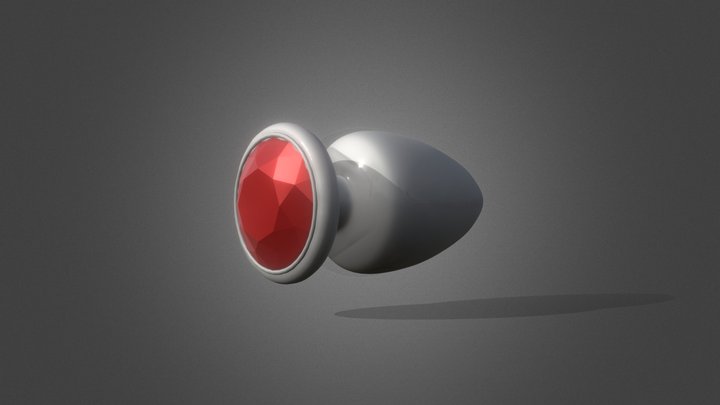 Buttplug with Crystal 3D Model