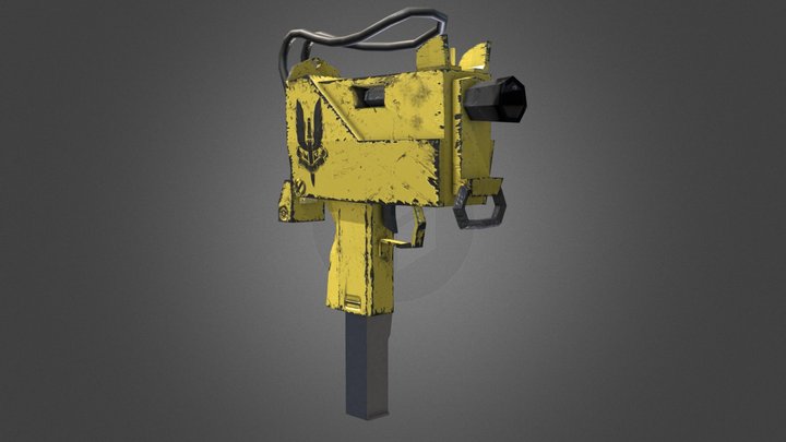 SMG 11 SAS Cartoon 3D Model