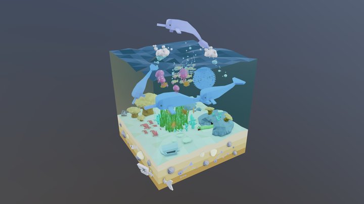 Tiny Ocean 3D Model