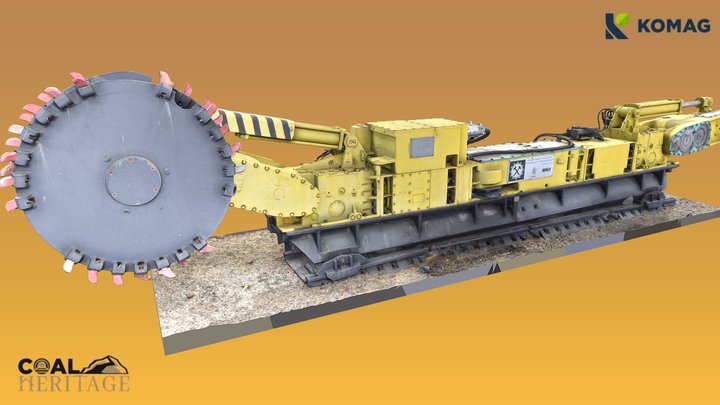 Kombajn ścianowy KWB 3RDS 3D Model