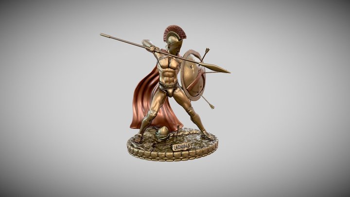 Leonidas collection statue for 3D print 3D Model