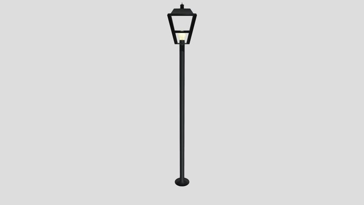 Street lamp lowpoly