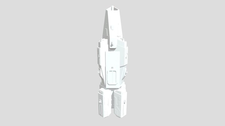 MCRN Hephaestus-Class Destroyer (Printable) 3D Model
