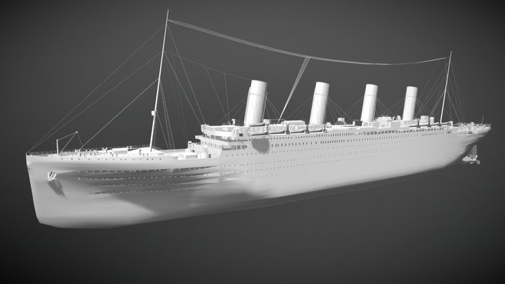 RMS Titanic (WIP) 3D Model