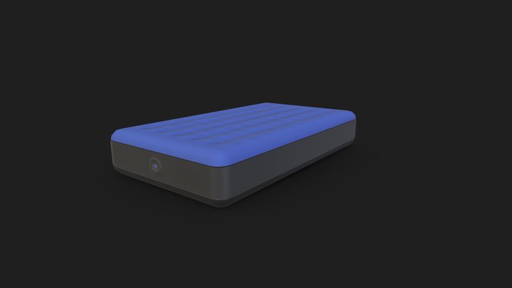 Camping Bed -  Air Mattress 3D Model
