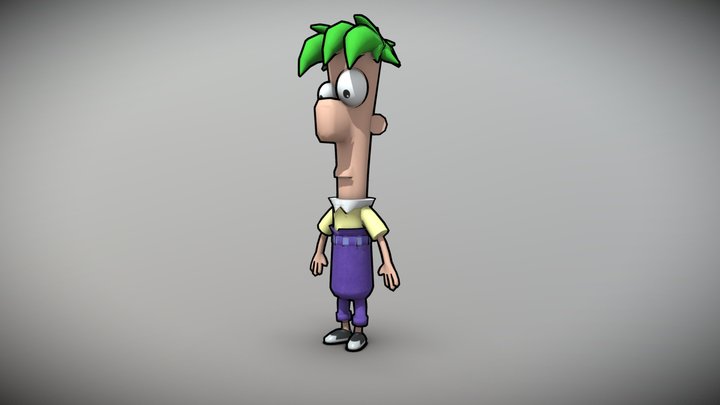 Ferb from Phineas and Ferb Game Ready 3D Model