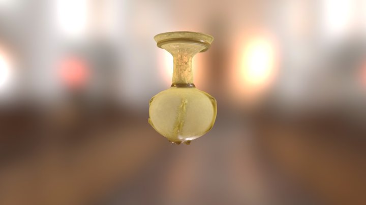 Cuentagotas romano de vidrio. MACBCN7347 3D Model