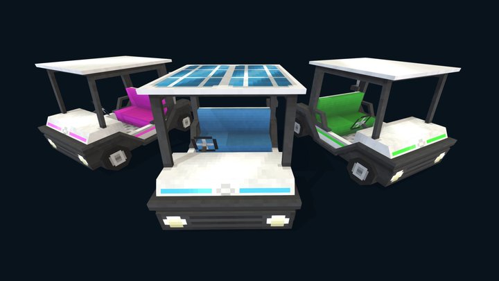 Golf Carts 3D Model