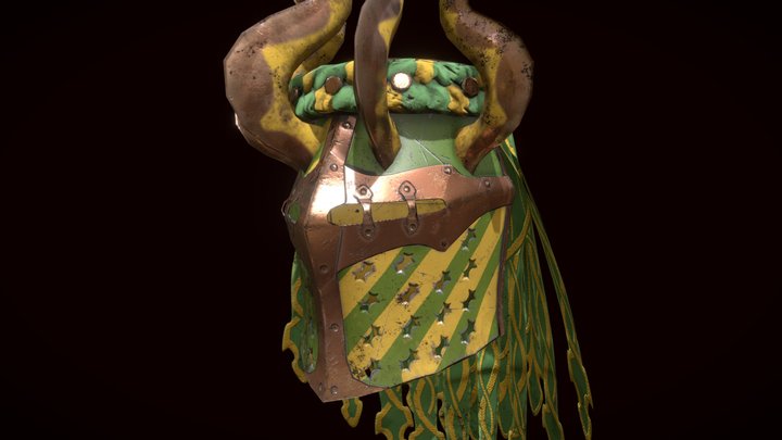 13th century Great Helm 3D Model