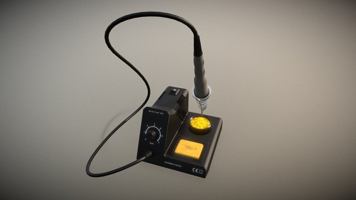 [CC0] Generic Soldering Station 3D Model