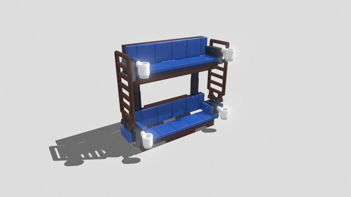 Double Decker Couch from the Lego Movie 3D Model
