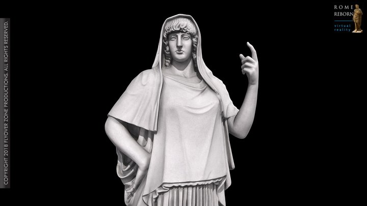 3D rendering of Hera (Hestia Giustiniani)