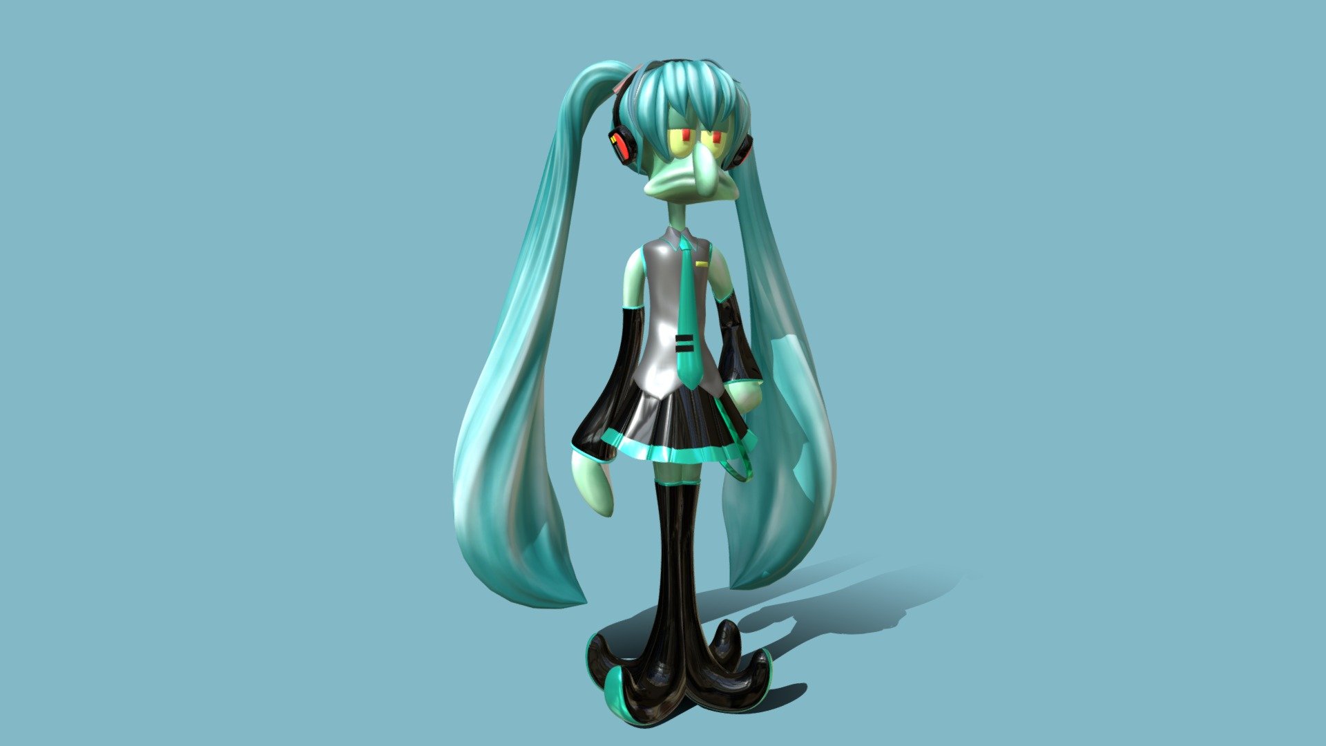 Hastune Miku Squidward - Download Free 3D model by LambBerry (@LambBerry)  [877acea]