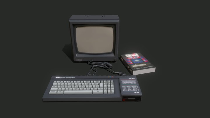 AMSTRAD CPC 6128 3D Model