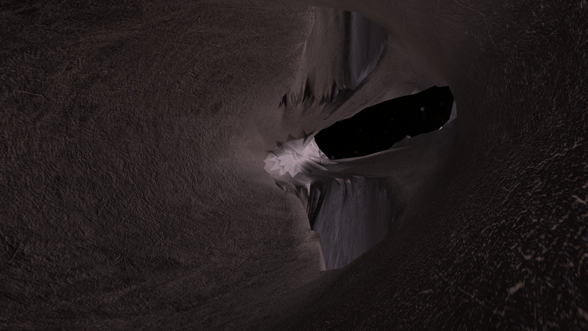 Asteroid Base (rock with tunnels)