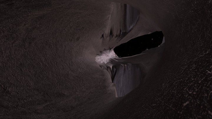 Asteroid with Internal Tunnel System – Free 3D Model STL