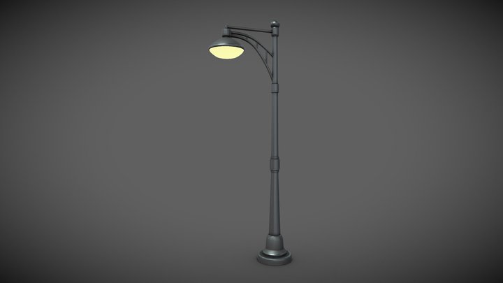 Stylized Street Light 3D Model