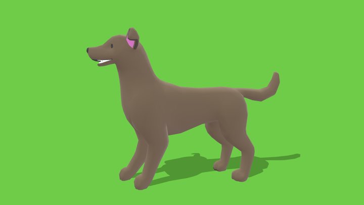 Dog - Animated Low Poly – Free 3D Model STL