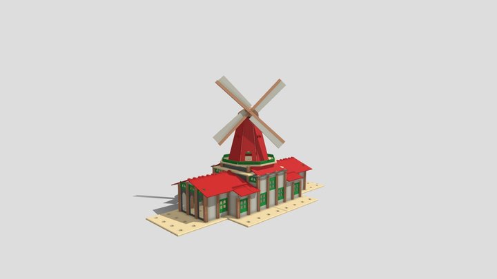 Mobaco model: Molen De Ster, NL (2024) – Modello 3D gratuito STL