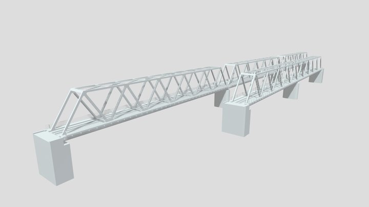 Railway Bridges Pack 01 3D Model