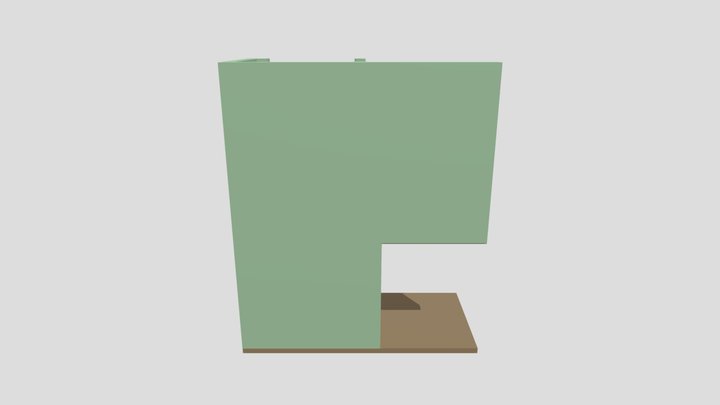 Монокосоур_ Export_4_RAL_7024 3D Model