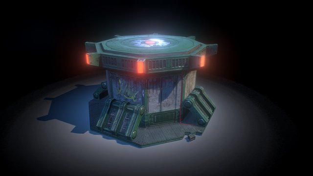 Scifi Turret 3D Model