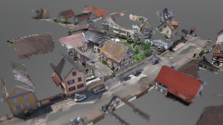Oberschaeffolsheim Maison Alsacienne 3D Model