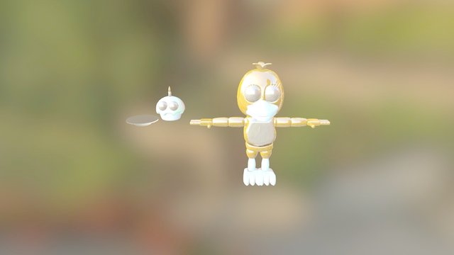 FNAF World Adventure Chica 3D Model