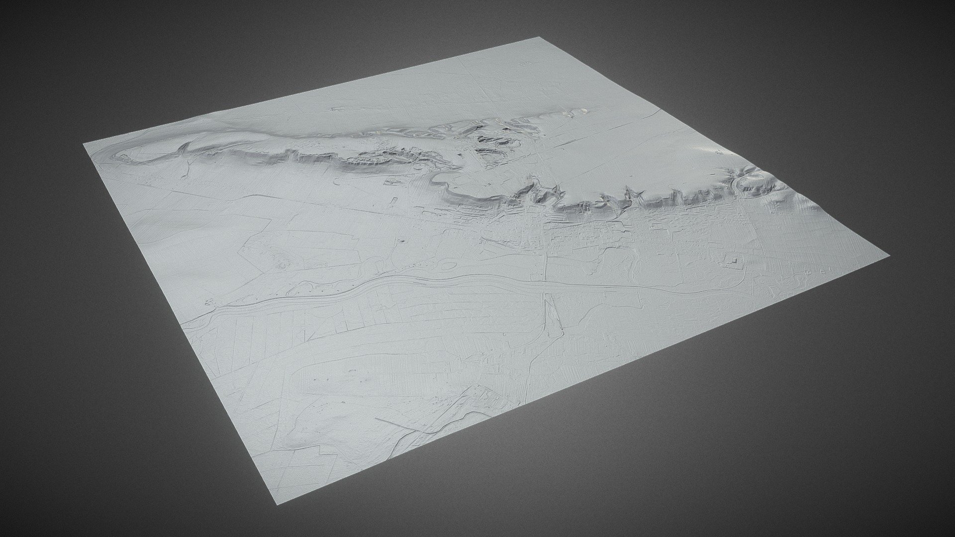 Pińczów - rzeźba terenu, okolice (5.5 x 5.5 km) — Sketchfab embed 3D viewer