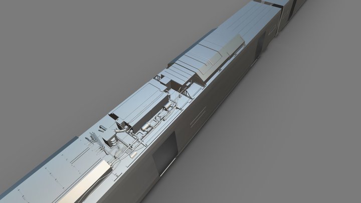 bullet train case 3D model 3D Model