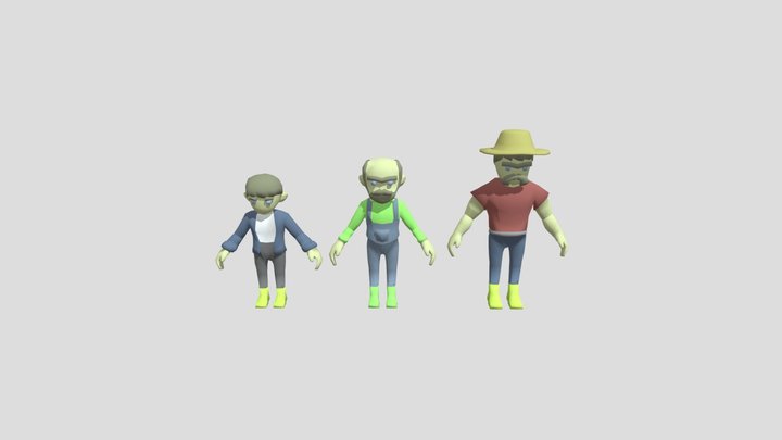 Farmers 3D Model