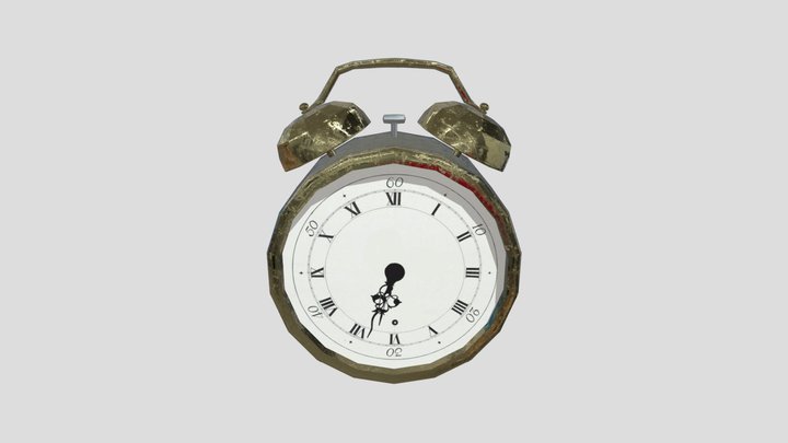 Old Alarm Clock 3D Model
