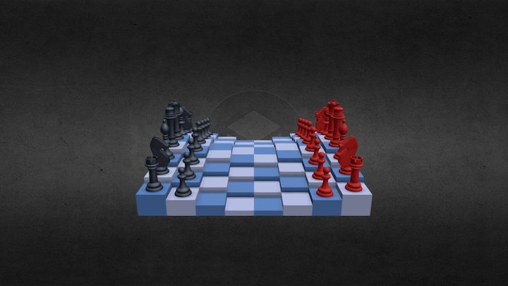 Multi Level Chess 3D Model