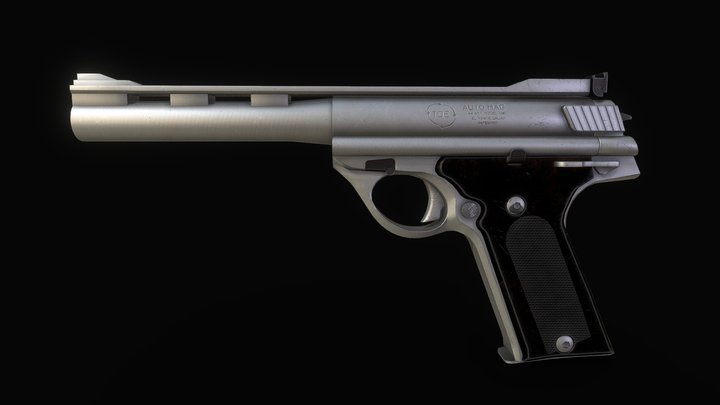 Auto Mag Pistol 3D Model