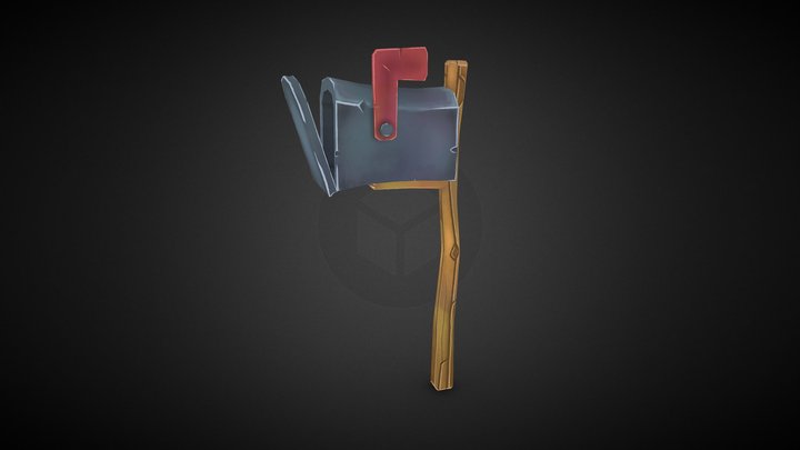 Stylized Mailbox 3D Model